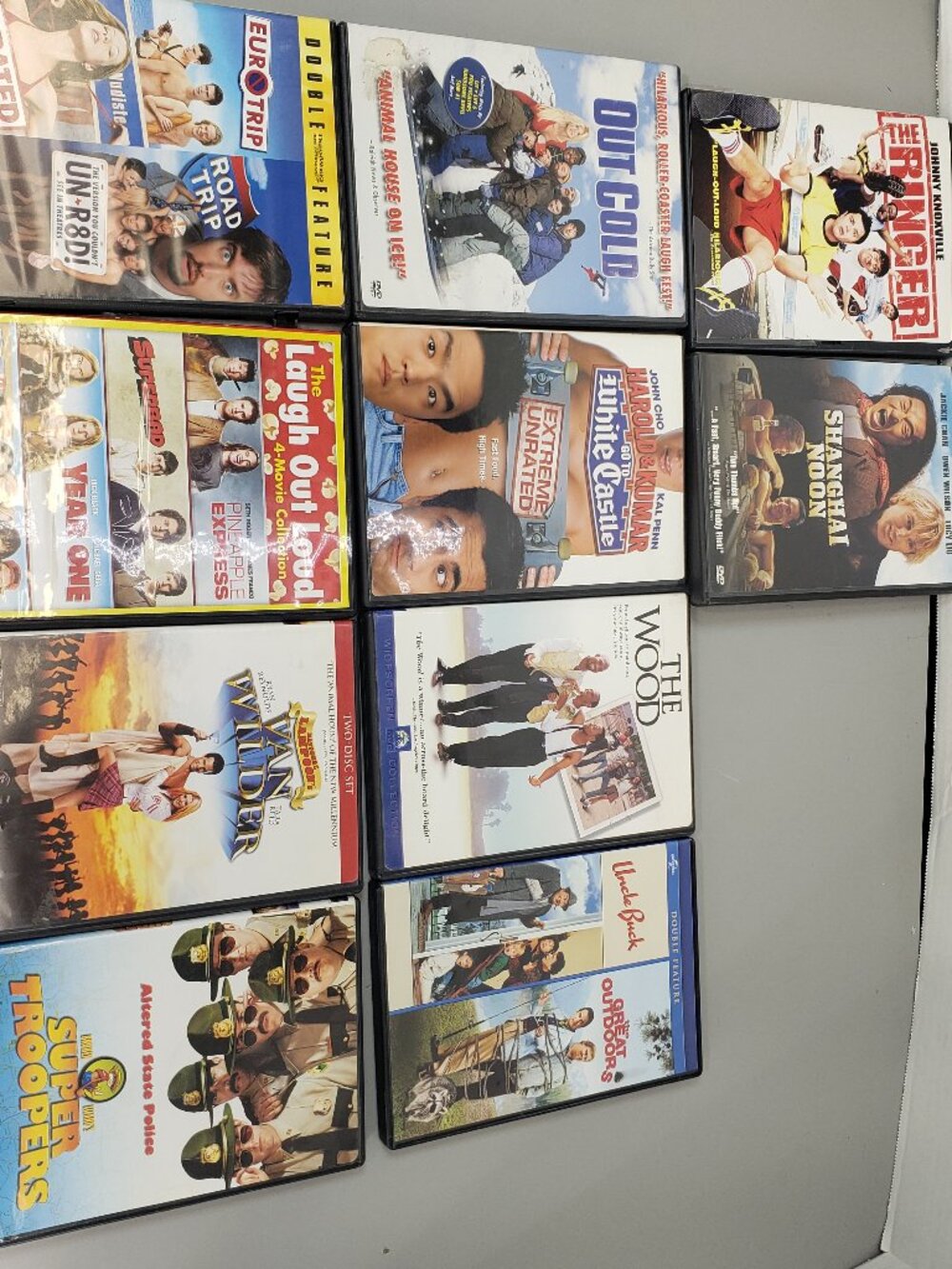 DVD Movie Lot: Super Troopers EuroTrip Harold&Kumar The Wood Van Wilder +More